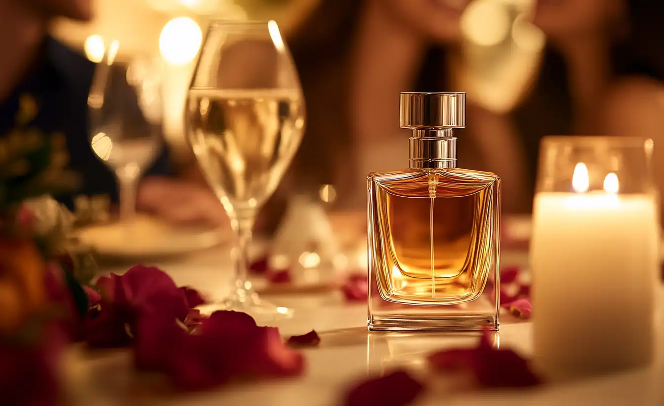 Duft Date Parfum steht auf dem Tisch