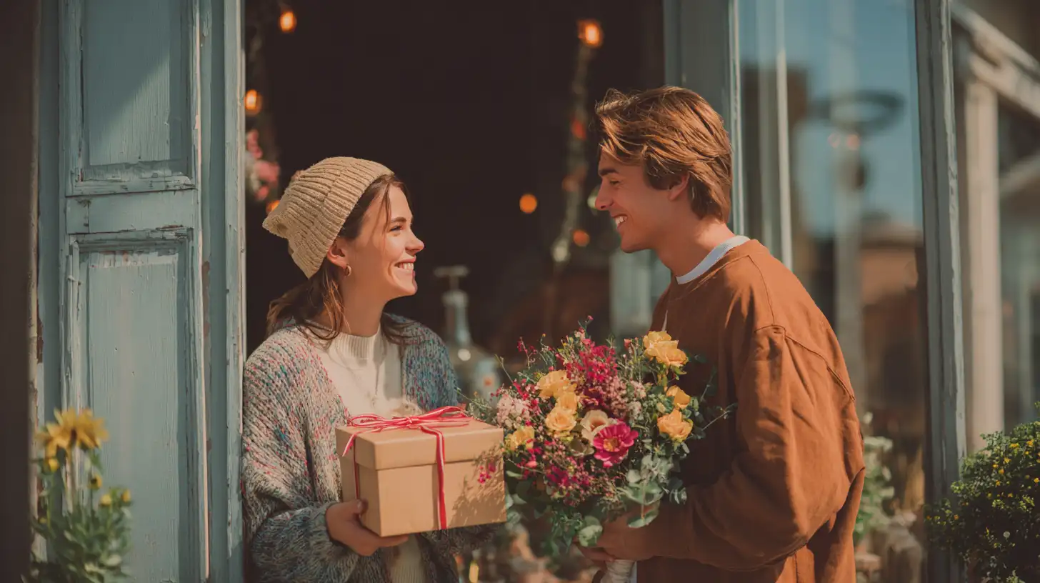 Junges Paar trifft sich beim Dating 
